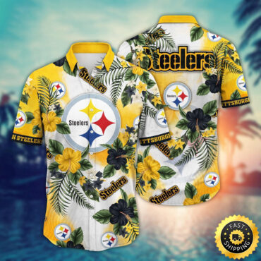 Pittsburgh Steelers Hawaii Shirt Flower Trendy Floral Tops