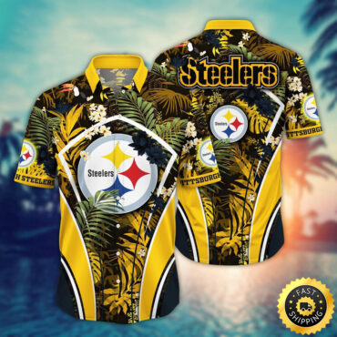 Pittsburgh Steelers Hawaii Shirt Flower Vibrant Beachy Shirts