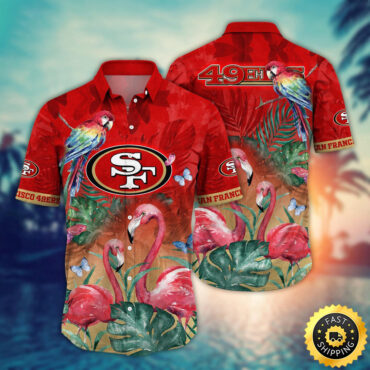 San Francisco 49ers Hawaii Shirt Flamingo And Flower Aloha Shirt