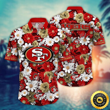 San Francisco 49ers Hawaii Shirt Flower Sunny Day Essentials