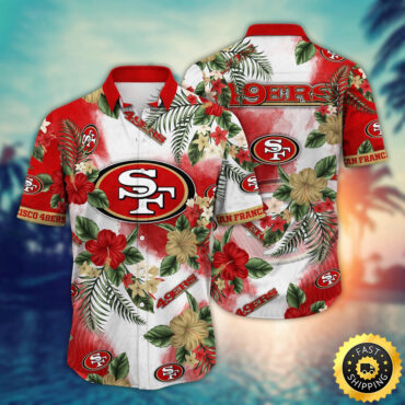 San Francisco 49ers Hawaii Shirt Flower Trendy Floral Tops