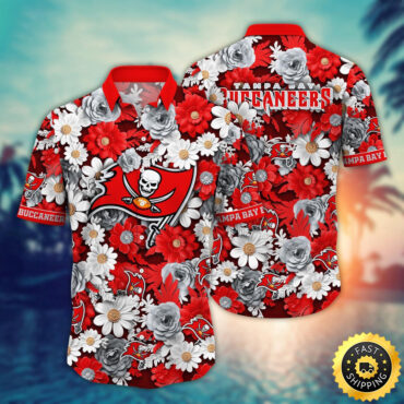 Tampa Bay Buccaneers Hawaii Shirt Flower Sunny Day Essentials