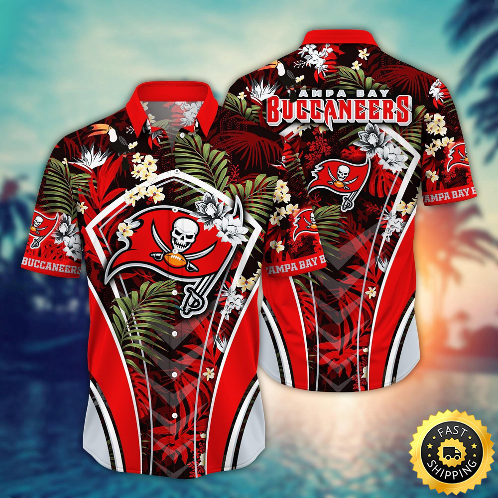 Tampa Bay Buccaneers Hawaii Shirt Flower Vibrant Beachy Shirts