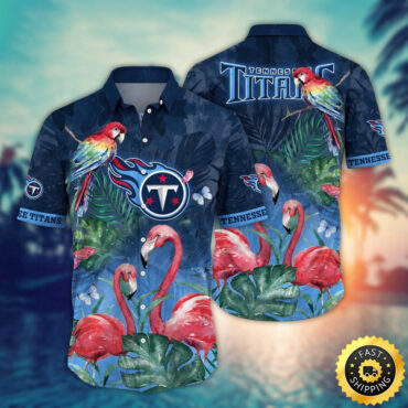 Tennessee Titans Hawaii Shirt Flamingo And Flower Aloha Shirt