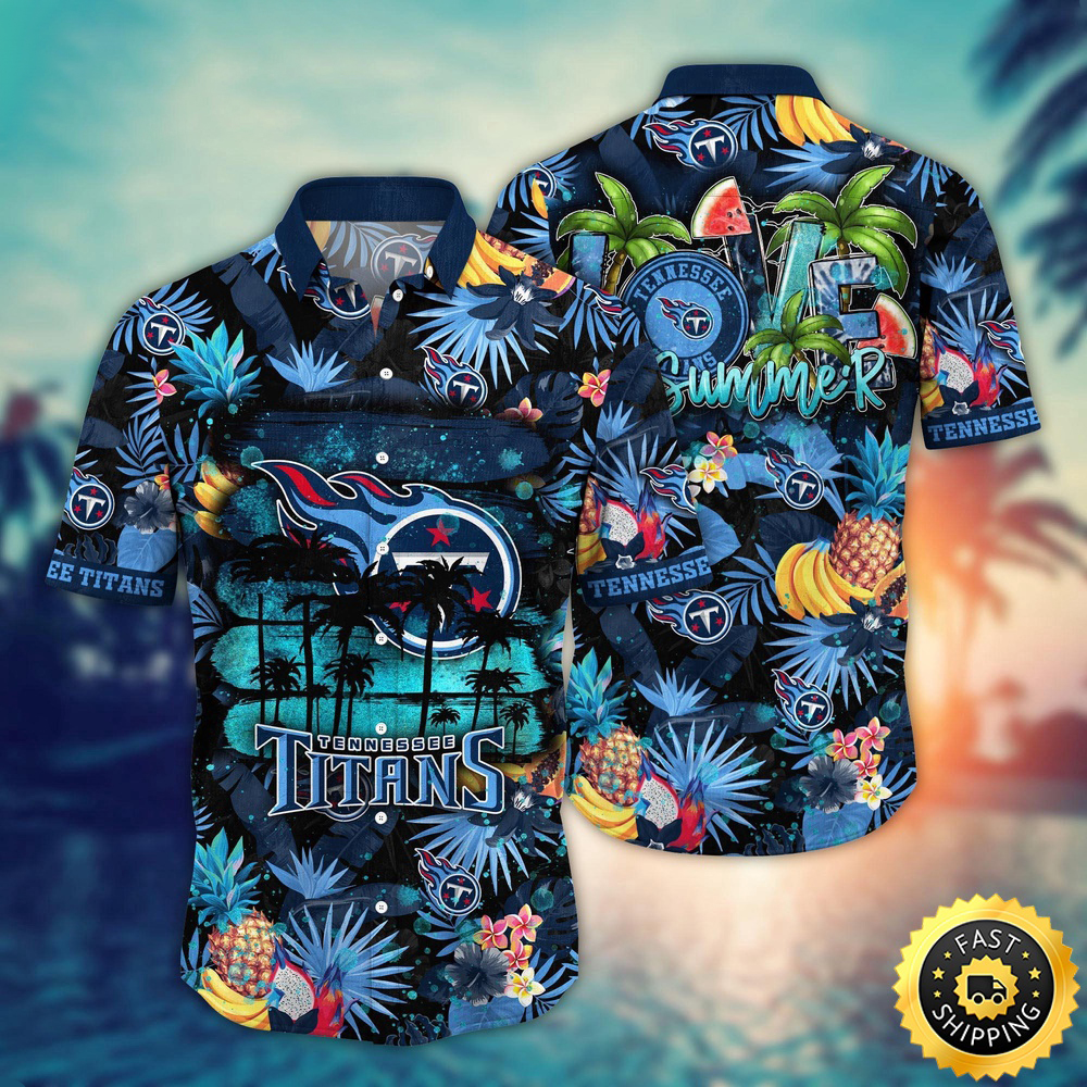 Tennessee Titans Hawaii Shirt Flower Relaxed Island Wear