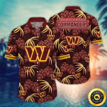 Washington Commanders Hawaii Shirt Flower Beachy Keen Fashion