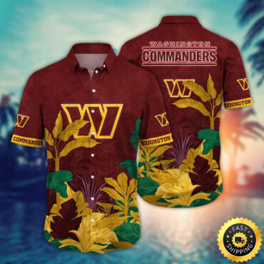 Washington Commanders Hawaii Shirt Flower Hawaiian Style Statements