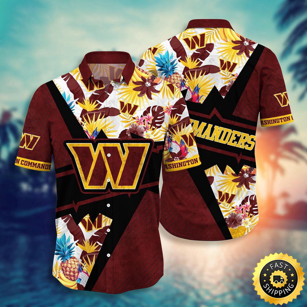 Washington Commanders Hawaii Shirt Flower Island Inspired Apparel