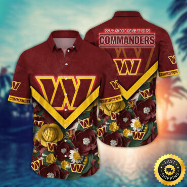 Washington Commanders Hawaii Shirt Flower Summer Ready Shirts
