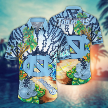 North Carolina Tar Heels NCAA Hawaiian Shirt Air Conditioningtime Aloha Shirt