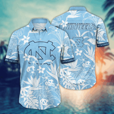 North Carolina Tar Heels NCAA Hawaiian Shirt Beach Seasontime Aloha Shirt