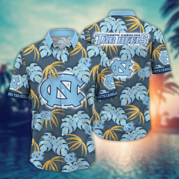 North Carolina Tar Heels NCAA Hawaiian Shirt Sun Soaked Aloha Shirt