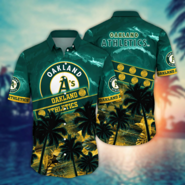 Oakland Athletics MLB Hawaiian Shirt Relaxation Aloha Shirt