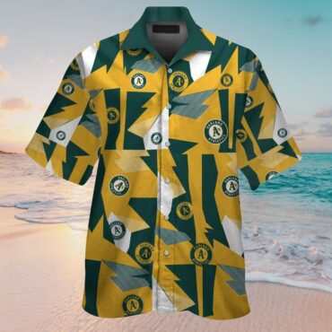Oakland Athletics Short Sleeve Button Up Tropical Hawaiian Shirt Ver04