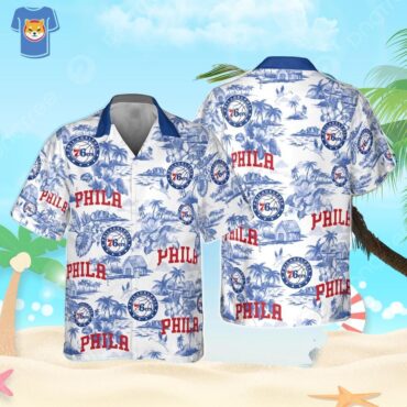 Philadelphia 76ers National Basketball Association Hawaiian Shirt