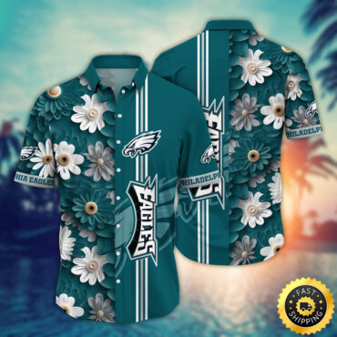 Philadelphia Eagles Hawaii Shirt Flower Sporty And Stylish