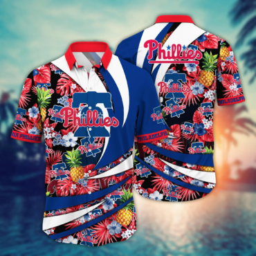 Philadelphia Phillies MLB Hawaiian Shirt Break Field Sport Shirts
