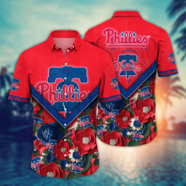 Philadelphia Phillies MLB Hawaiian Shirt Custom Sun Showers Aloha Shirt