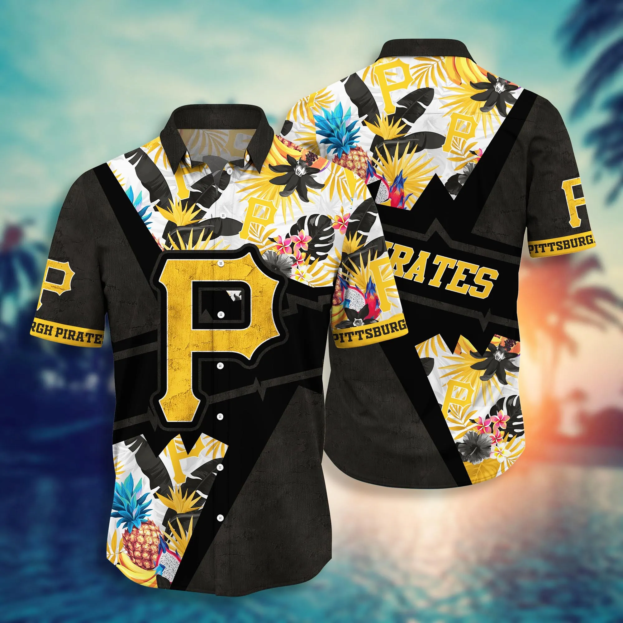 Pittsburgh Pirates MLB Hawaiian Shirt Sea Shores The Sport Of Two Halves Shirts
