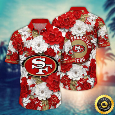 San Francisco 49ers Hawaii Shirt Flower Summer Vibes