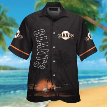 San Francisco Giants Short Sleeve Button Up Tropical Hawaiian Shirt Ver03