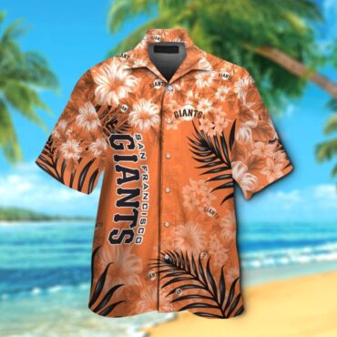 San Francisco Giants Short Sleeve Button Up Tropical Hawaiian Shirt Ver03