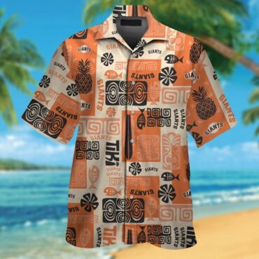 San Francisco Giants Short Sleeve Button Up Tropical Hawaiian Shirt Ver05