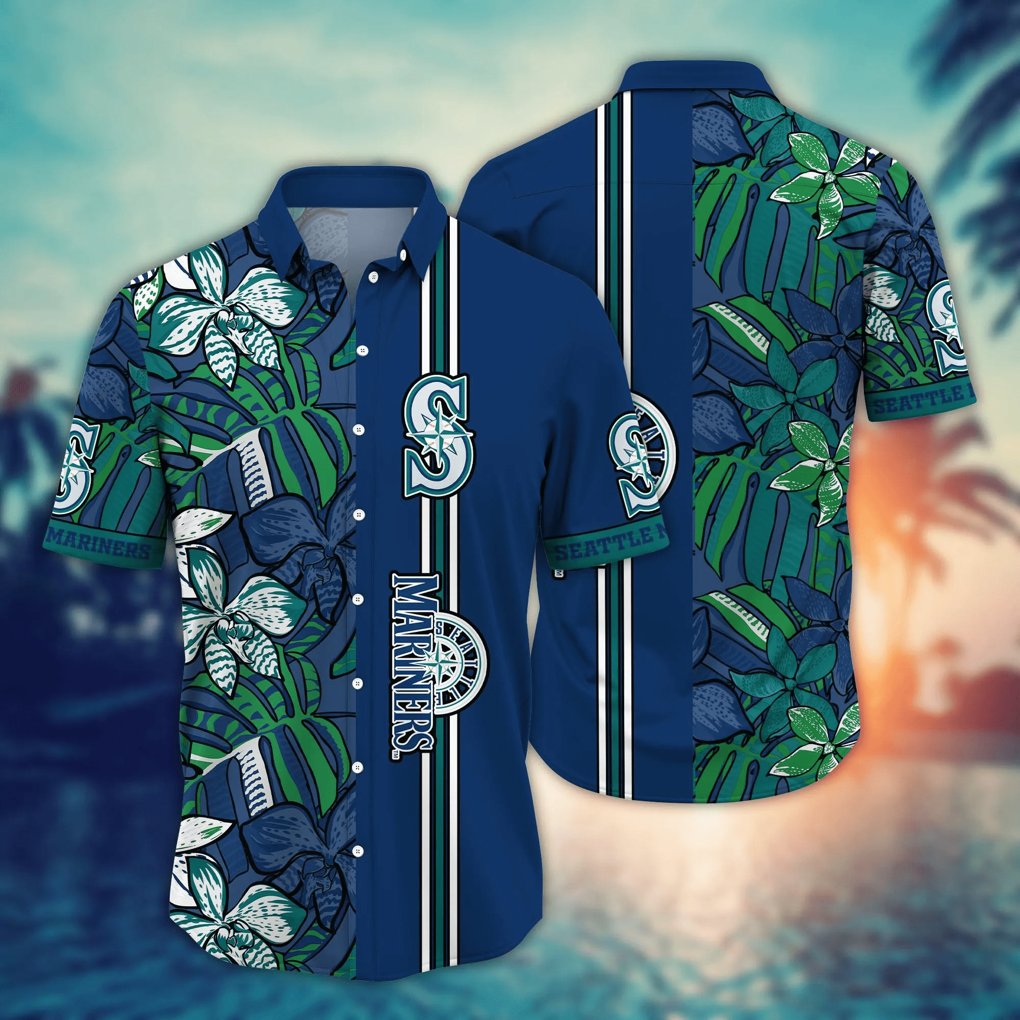 Seattle Mariners Mlb Hawaiian Shirt Ice Cold Drinks Aloha Shirt