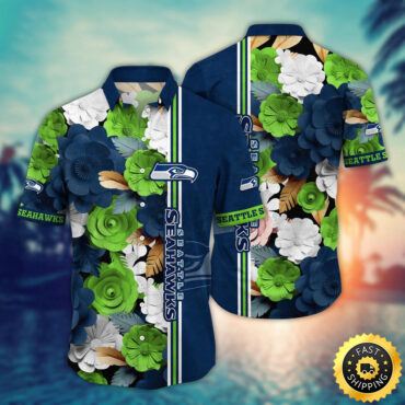 Seattle Seahawks Hawaii Shirt  Flower Laid Back Hawaiian Charm