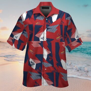 St. Louis Cardinals Short Sleeve Button Up Tropical Hawaiian Shirt Ver 02