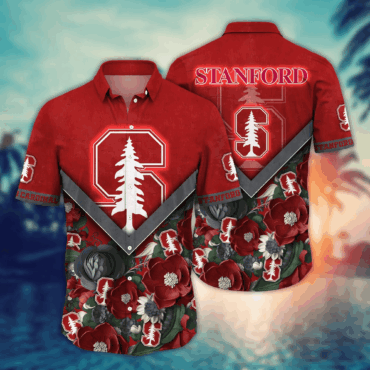 Stanford Cardinal Ncaa Hawaiian Shirt Custom Sundown Aloha Shirt