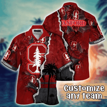 Stanford Cardinal Ncaa Hawaiian Shirt Custom Tropical Aloha Shirt