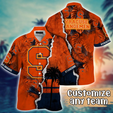 Syracuse Orange Ncaa Hawaiian Shirt Custom Lemonade Stands Aloha Shirt