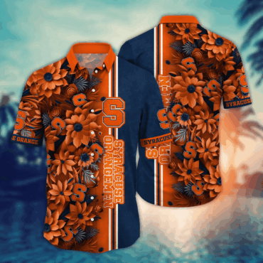 Syracuse Orange Ncaa Hawaiian Shirt Custom Sun Soaked Aloha Shirt