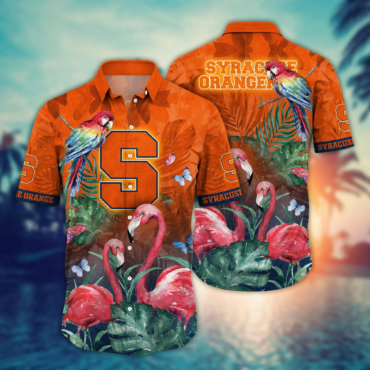 Syracuse Orange Ncaa Hawaiian Shirt Warm Days Aloha Shirt
