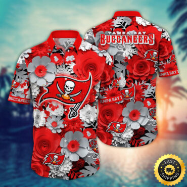 Tampa Bay Buccaneers Hawaii Shirt  Flower Colorful Coastal Wear