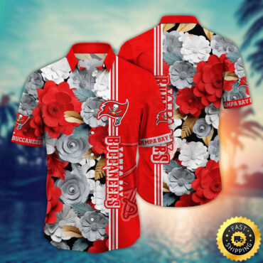 Tampa Bay Buccaneers Hawaii Shirt  Flower Laid Back Hawaiian Charm