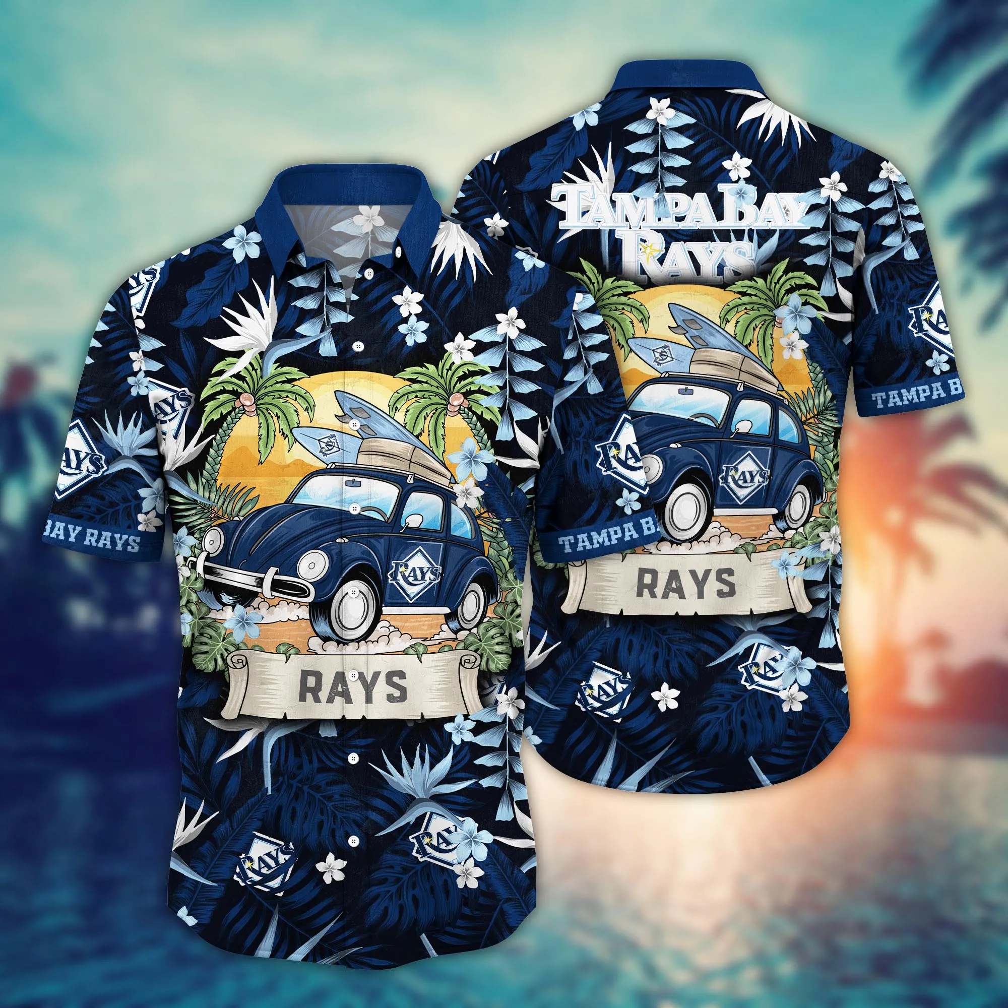 Tampa Bay Rays Mlb Hawaiian Shirt Garden Partiestime Aloha Shirt