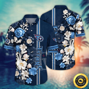 Tennessee Titans Hawaii Shirt  Flower Aloha Shirt For Football Fans