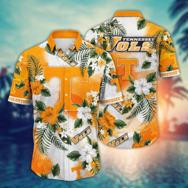 Tennessee Volunteers Ncaa Hawaiian Shirt Sun Raystime Aloha Shirt