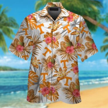 Tennessee Volunteers Short Sleeve Button Up Tropical Hawaiian Shirt Ver010