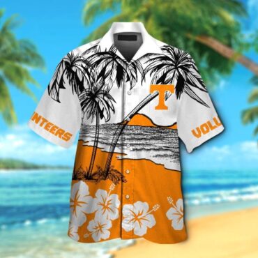 Tennessee Volunteers Short Sleeve Button Up Tropical Hawaiian Shirt Ver011