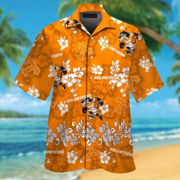 Tennessee Volunteers Short Sleeve Button Up Tropical Hawaiian Shirt Ver013
