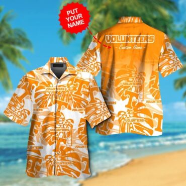 Tennessee Volunteers Short Sleeve Button Up Tropical Hawaiian Shirt Ver015