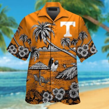 Tennessee Volunteers Short Sleeve Button Up Tropical Hawaiian Shirt Ver016