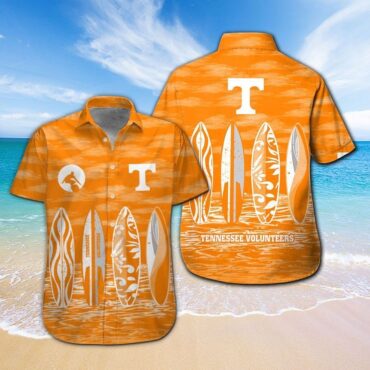 Tennessee Volunteers Short Sleeve Button Up Tropical Hawaiian Shirt Ver017