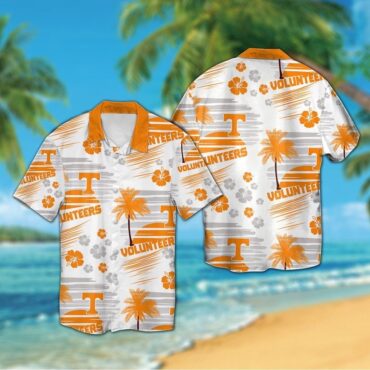 Tennessee Volunteers Short Sleeve Button Up Tropical Hawaiian Shirt Ver020