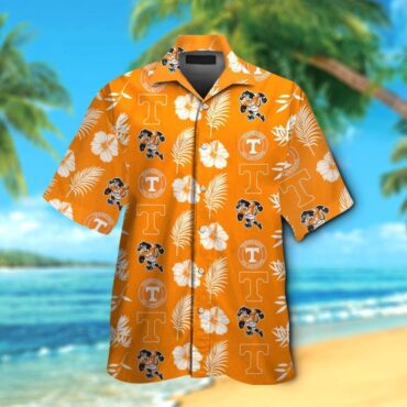 Tennessee Volunteers Short Sleeve Button Up Tropical Hawaiian Shirt Ver025