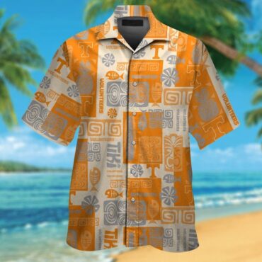 Tennessee Volunteers Short Sleeve Button Up Tropical Hawaiian Shirt Ver027