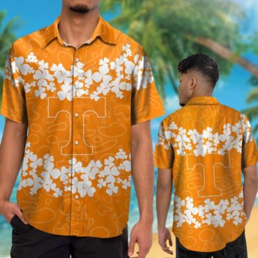 Tennessee Volunteers Short Sleeve Button Up Tropical Hawaiian Shirt Ver04